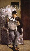 Paul Cezanne in reading the artist's father Germany oil painting artist